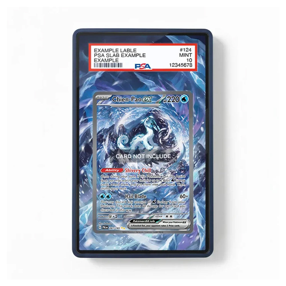 Front view of the Chien-Pao ex 261/193 Paldea Evolved extended art display case featuring the icy Pokémon artwork.