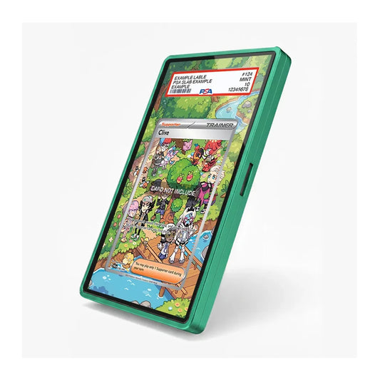 Detailed view of the Clive extended art display design inspired by the Pokémon Trainer card.