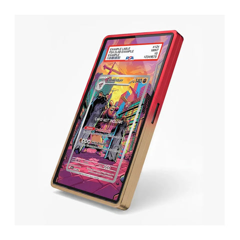 Angled view of the Conkeldurr extended art display case showcasing its collectible presentation and Pokémon theme.
