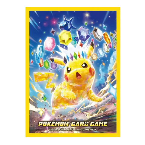 large pokemon card sleeves Stellar Pikachu Pokémon Card Sleeves - Crown