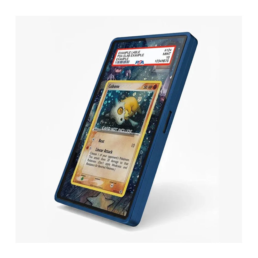 Angled view of the Cubone extended art display case showcasing its collectible presentation and nostalgic Pokémon theme.