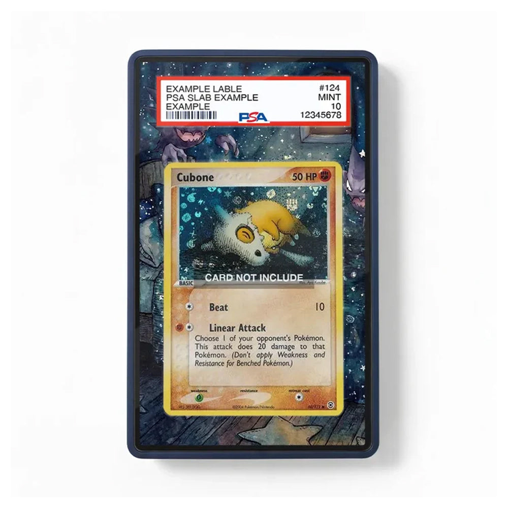 Front view of the Cubone 66/112 EX Sandstorm-inspired extended art display case for Pokémon TCG collectors.