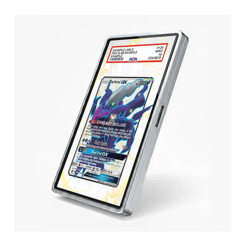 Angled view of the Darkrai GX extended art display case showcasing its dark-themed collectible presentation.