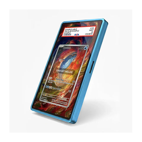 Angled view of the Donphan ex extended art display case showcasing its bold Pokémon-themed presentation.