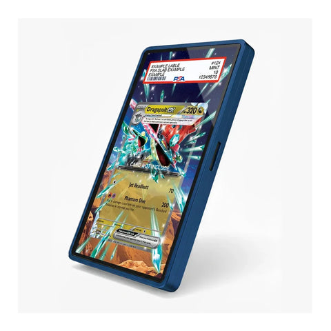 Close-up view of the Dragapult ex extended art display design featuring the fast Dragon- and Ghost-type Pokémon.