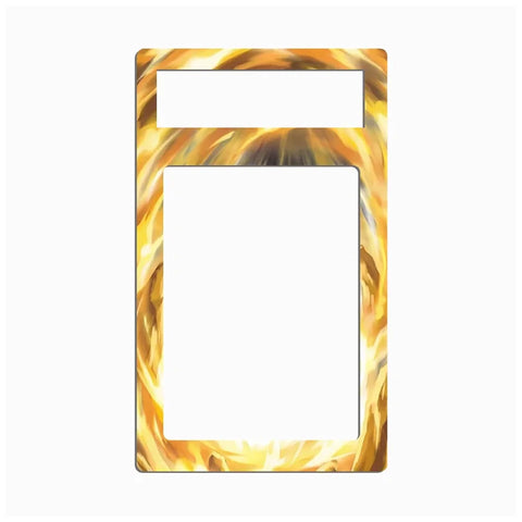 Close-up view of the Dragonite EX-inspired extended art display design for Pokémon card enthusiasts.