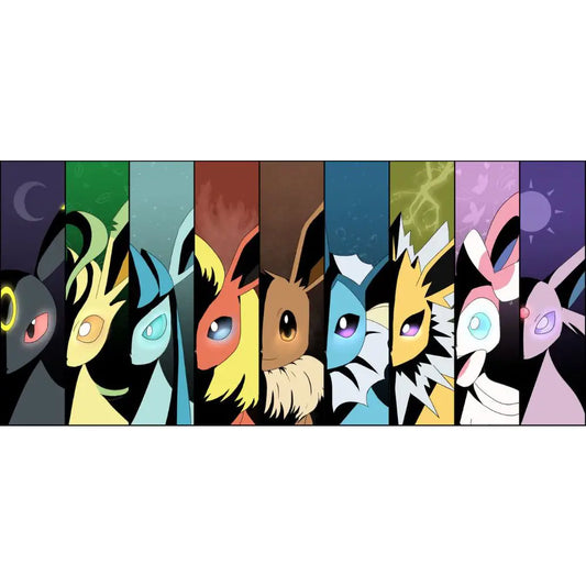 Pokémon Eevee Evolution Desk Mouse Pad Premium Gaming Mat - TCGVault
