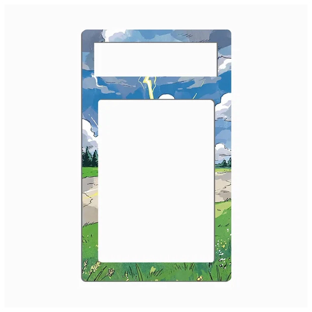 Close-up view of the Electivire-inspired extended art display design for Pokémon collectors.