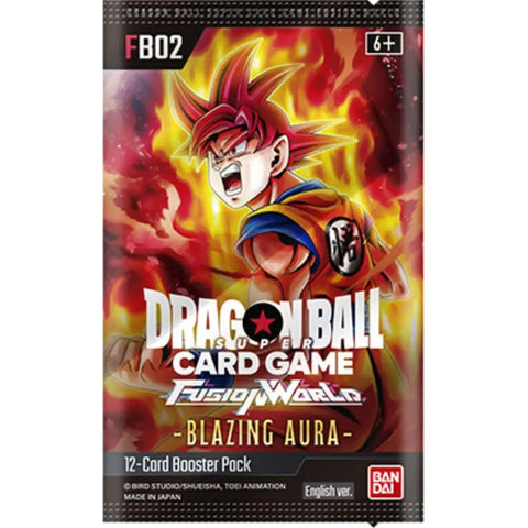 Dragon Ball Super TCG FB02 Blazing Aura booster pack Super Saiyan God Goku Bandai India