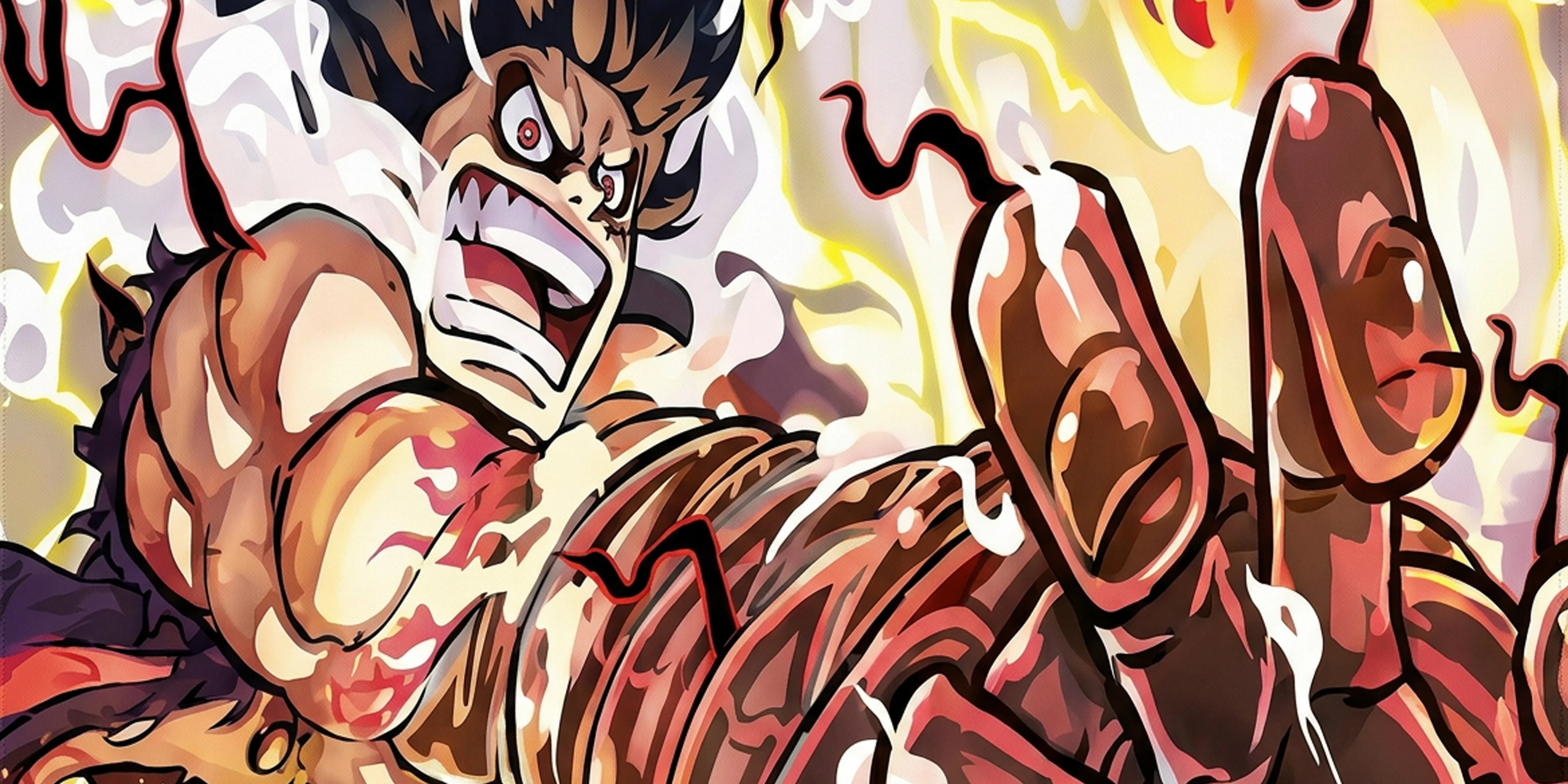 Gear 4 Luffy Boundman Power Anime Mouse Pad Fire Aura Desk Mat - TCGVault