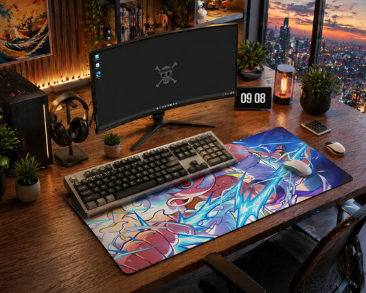 Gear 5 Luffy Anime Mouse Pad Lightning Action Desk Mat - TCGVault