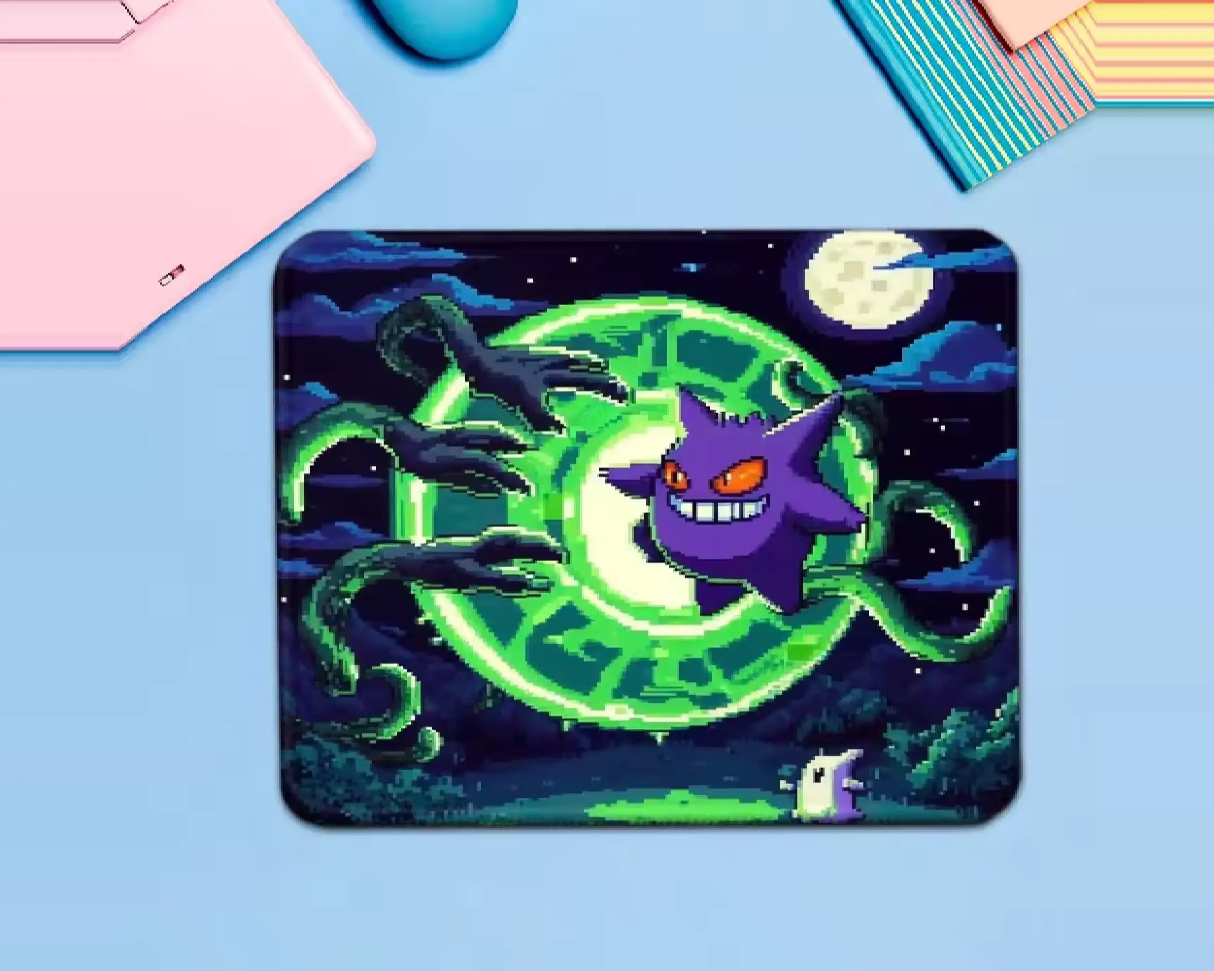 Gengar Haunted Pixel Art Pokémon Gaming Mouse Pad | TCGVault