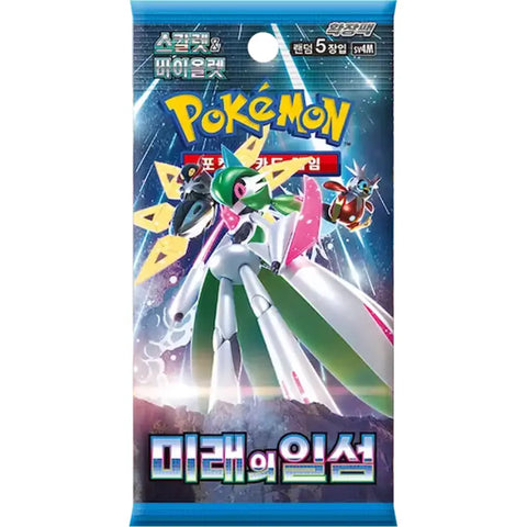 Pokemon TCG Scarlet & Violet Future Flash Booster Pack featuring Iron Valiant artwork (Korean Version)