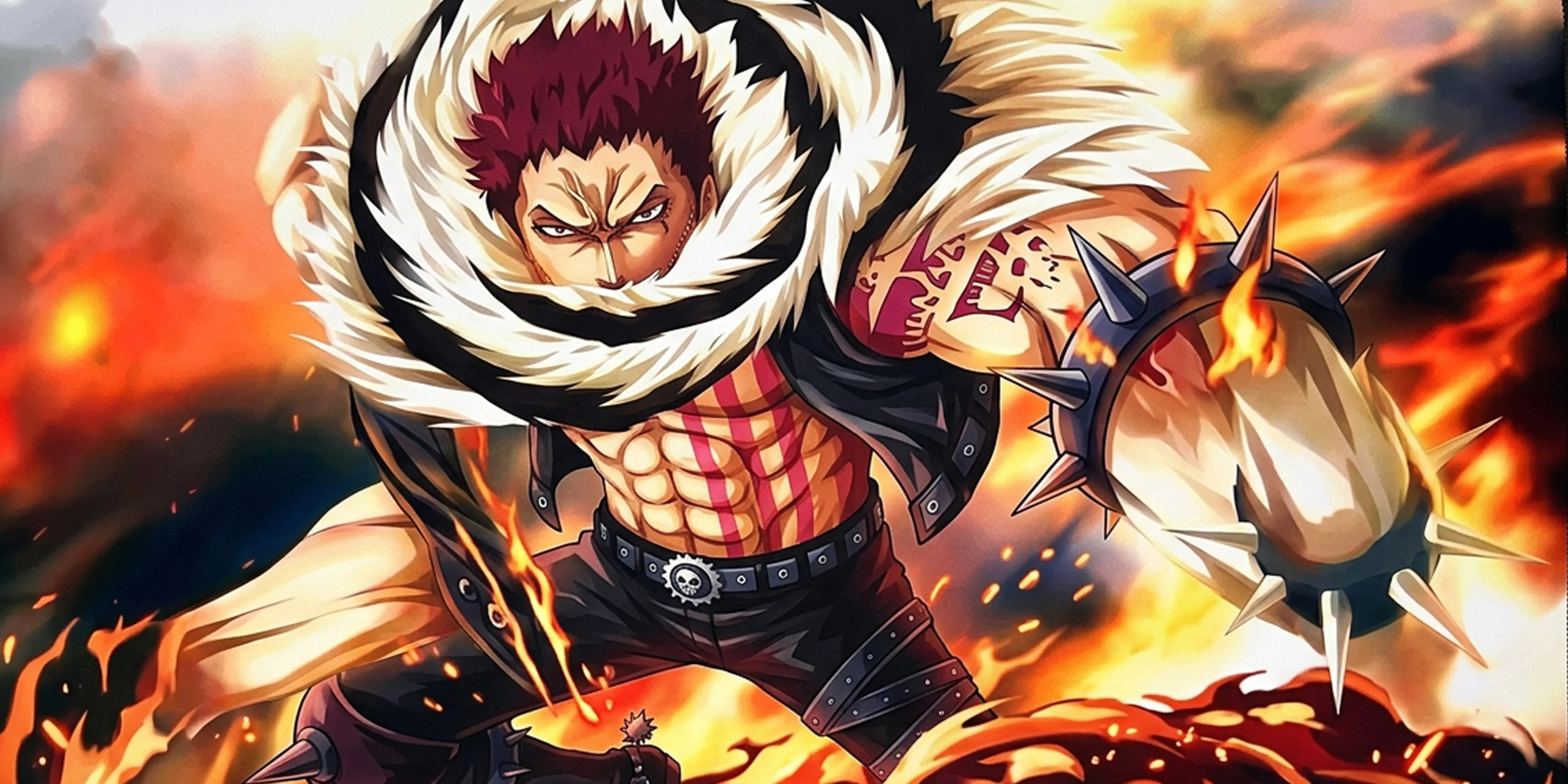 Katakuri Fire Power Anime Mouse Pad Battle Fury Desk Mat XL - TCGVault