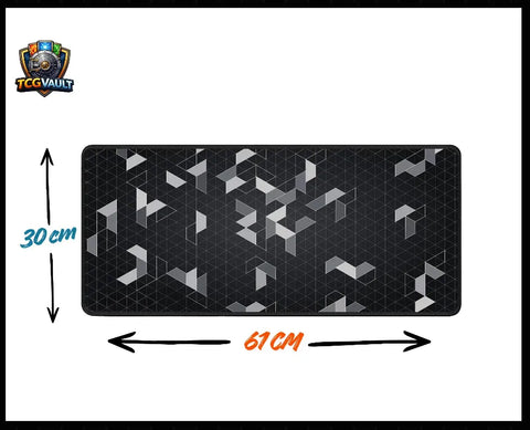 Large extended mouse pad 61cm x 30cm size for keyboard and mouse setup with non-slip base