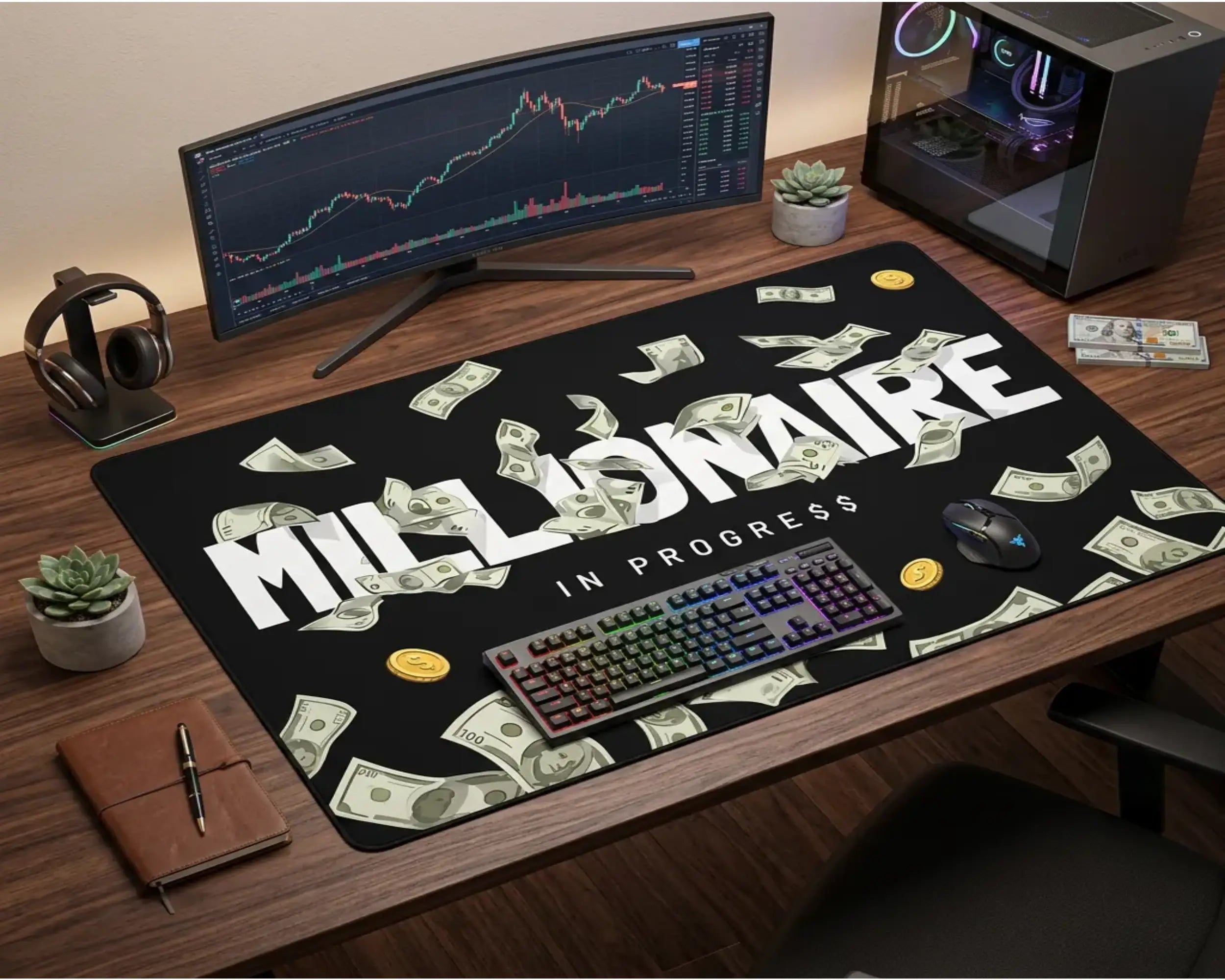 Millionaire Mindset Desk Mat - TCGVault