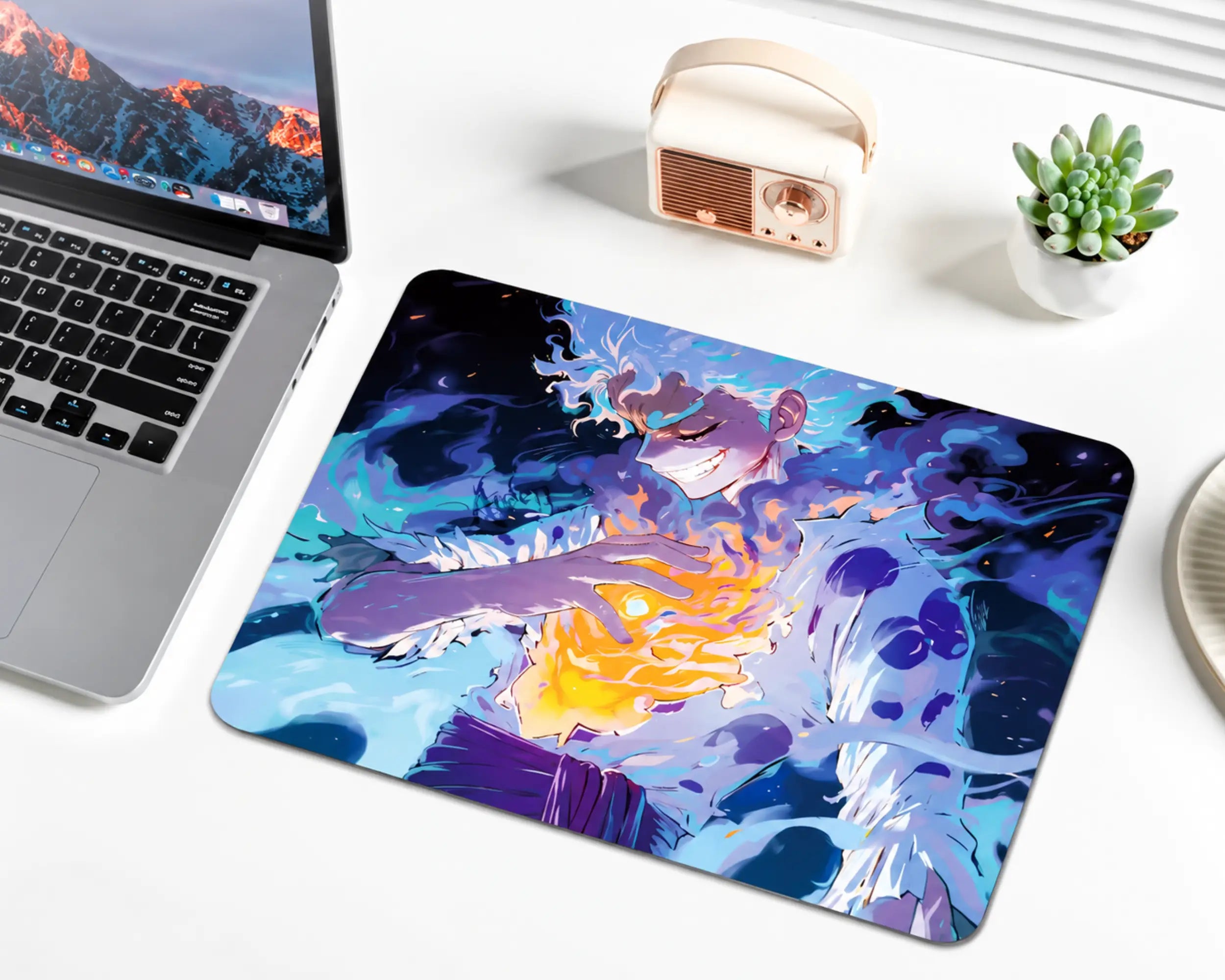 Gear 5 Luffy White Hair Anime One Piece Gaming Mouse Pad | TCGVault