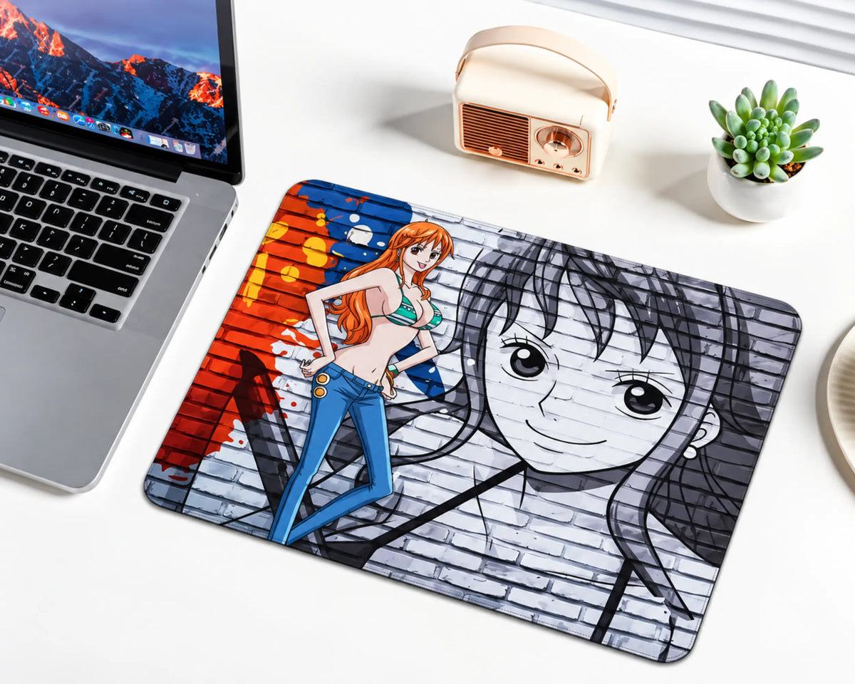 Nami Orange Hair Anime One Piece Gaming Mouse Pad | TCGVault