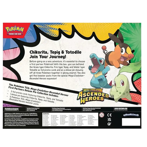 Pokémon Mega Evolution Ascended Heroes First Partners Deluxe Pin Collection Booster Box Promo Cards - TCGVault