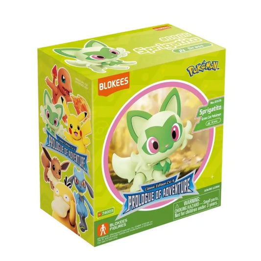 Sprigatito Blokees Pokémon Collectible Statue Figure Model Size S
