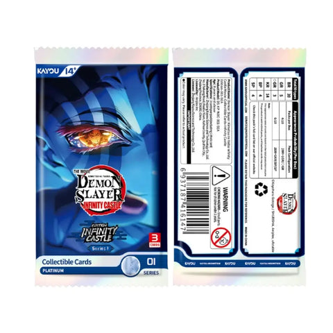Kayou Demon Slayer Infinity Castle Series 1 Collectible Card Blister Pack