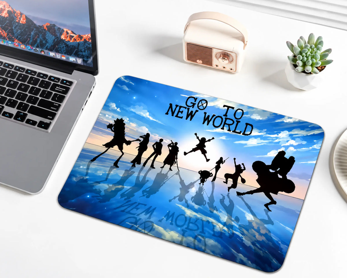 Straw Hat Pirates Blue Ocean Anime One Piece Gaming Mouse Pad | TCGVault