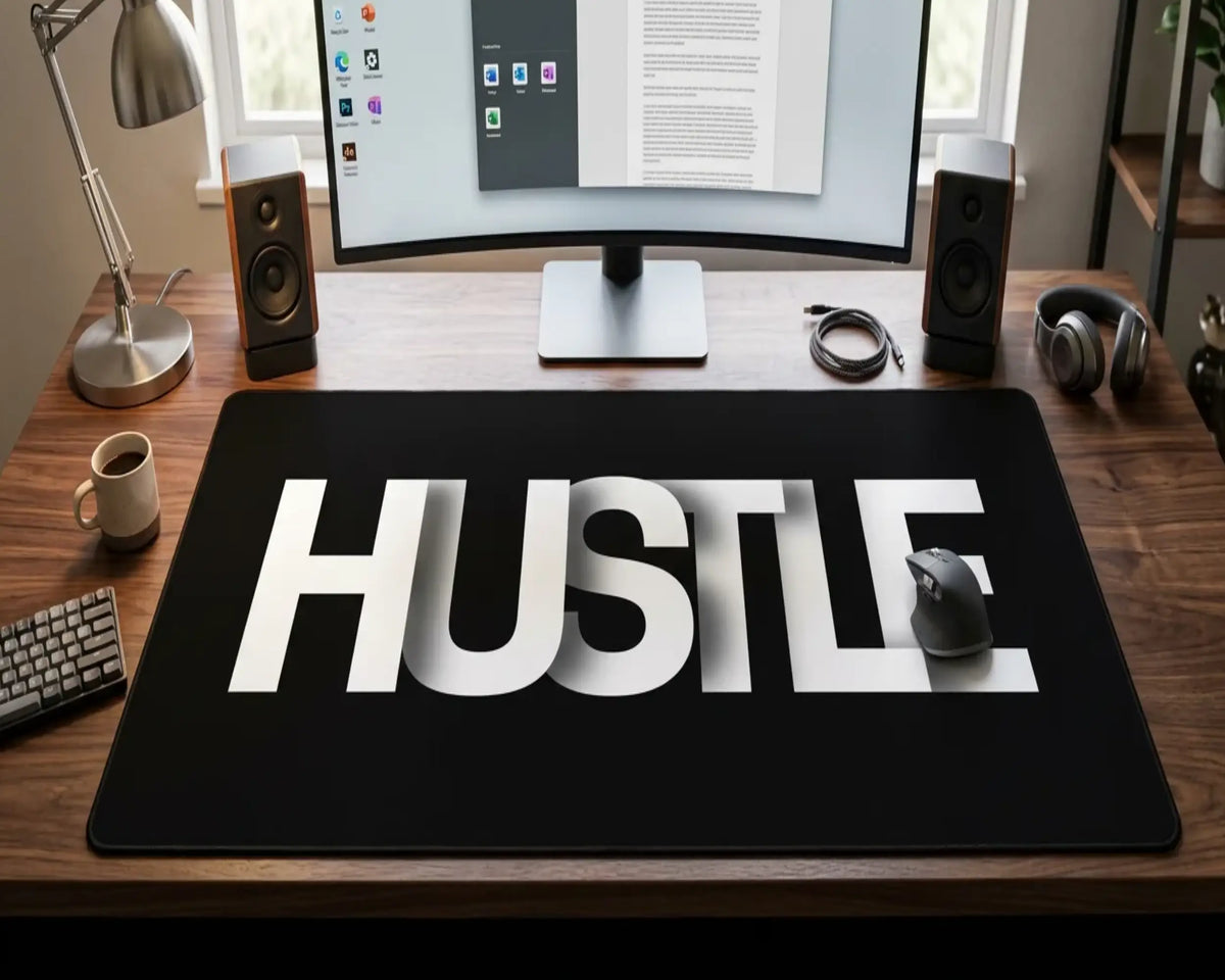 Hustle Mode Minimalist Desk Mat - TCGVault