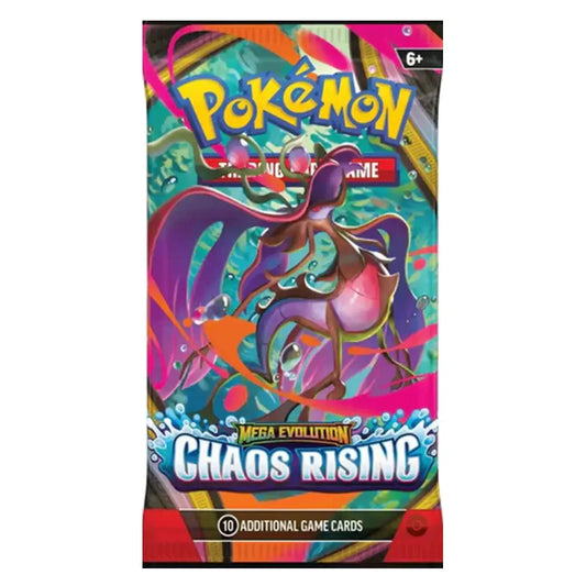 Pokémon Mega Evolution: Chaos Rising Booster Pack – Unleash Legendary Power