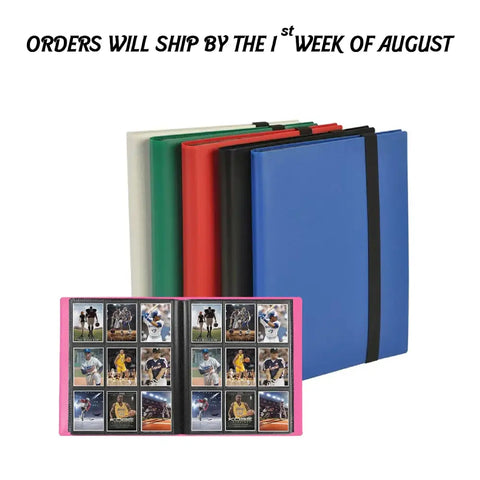 9 Pocket Trading Card Binder – Multi-Color Album with Strap