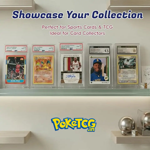 Premium PSA & CGC Magnetic Acrylic Slab Display Case – Crystal Clear Card Protector