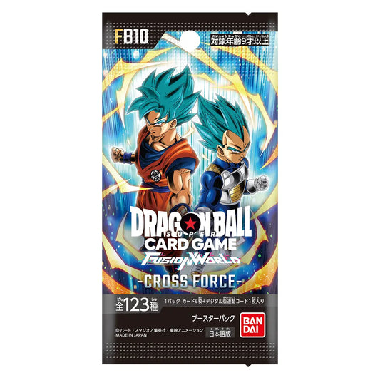 Dragon Ball Super Card Game Fusion World FB10 Cross Force Japanese Booster Box – Unleash the Next Wave of Battle Power