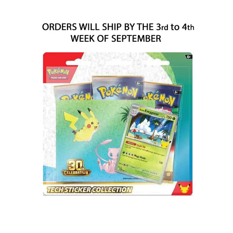 Pokémon TCG 30th Anniversary Tech Sticker Collection