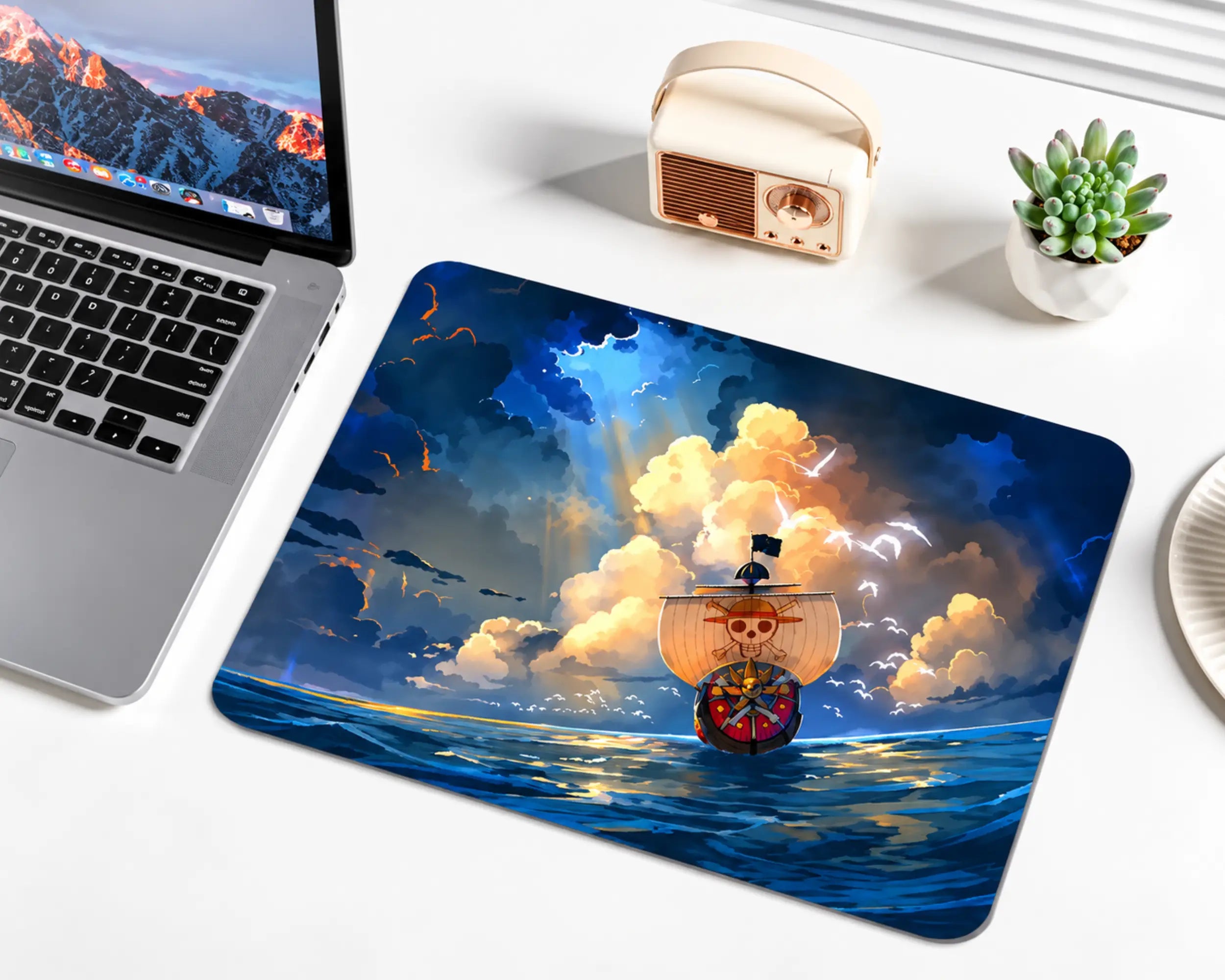 Thousand Sunny Ocean Sunset Anime One Piece Gaming Mouse Pad | TCGVault