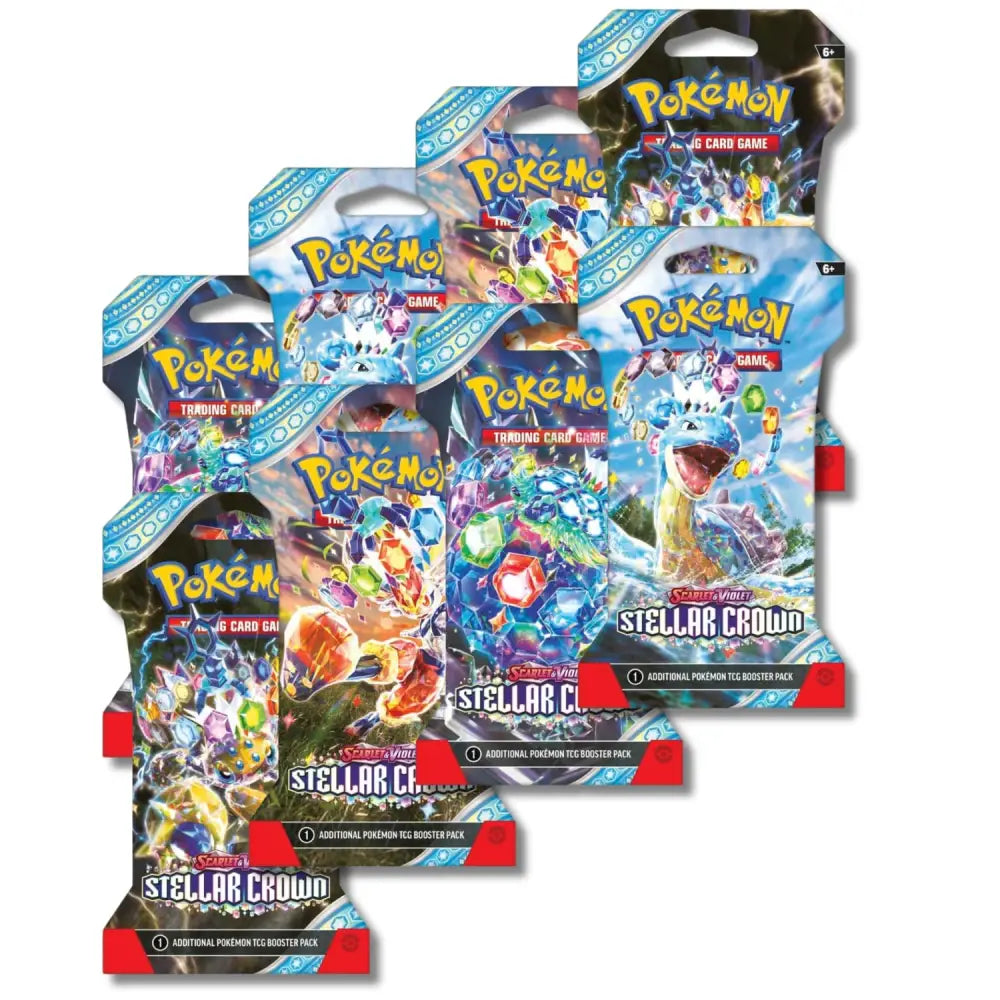 Pokemon TCG Scarlet & Violet Stellar Crown Booster Packs assorted pack artworks – English Version | TCGVault