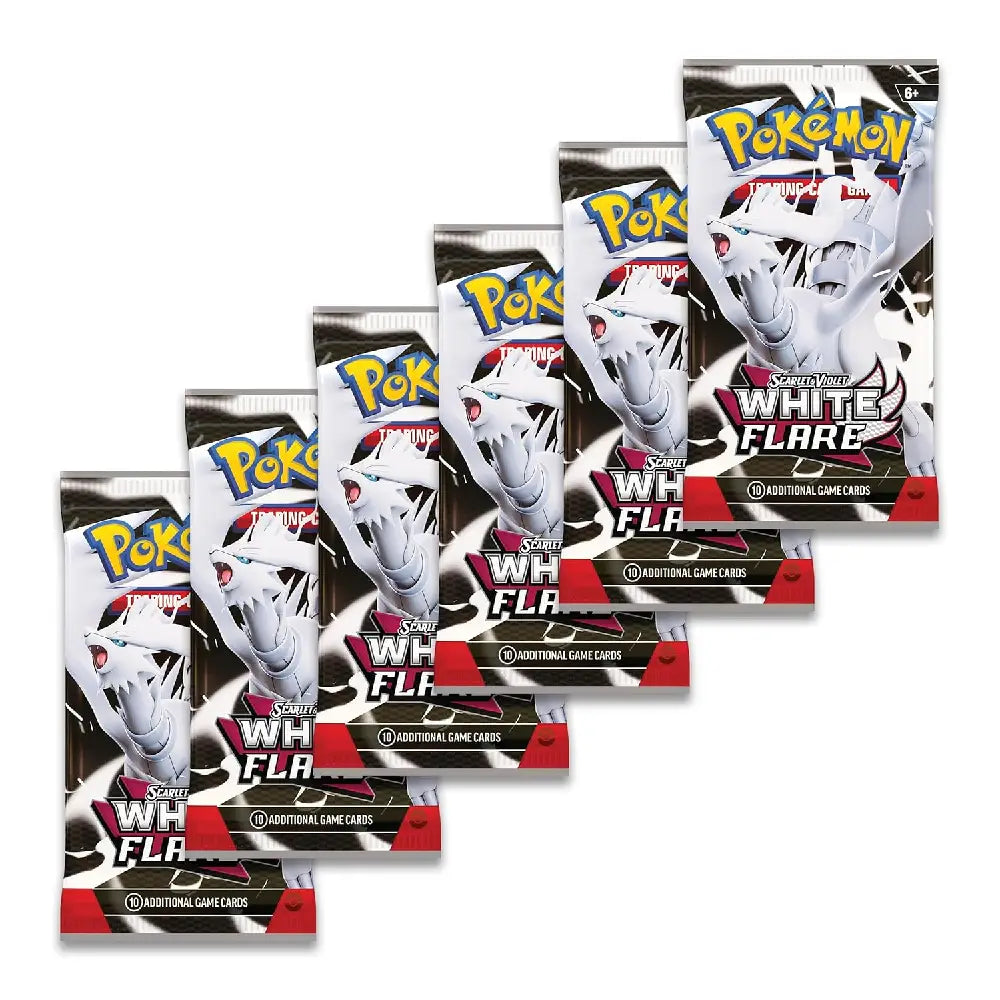 Pokemon TCG Scarlet & Violet White Flare Booster Packs set of six – English Version | TCGVault