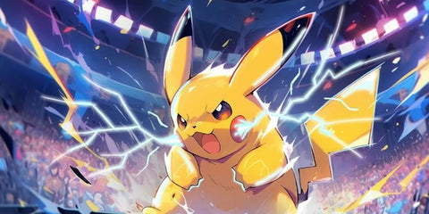 Pikachu Thunder Strike Anime Gaming Mouse Pad Electric Power Design