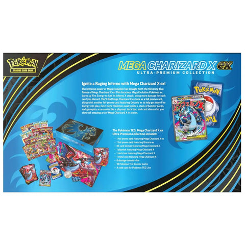 Pokémon Mega Charizard X ex Ultra Premium English Collection Box - TCGVault