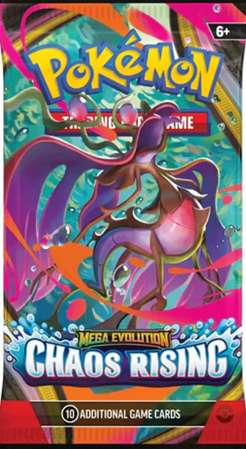 Pokémon Mega Evolution Chaos Rising trading card game packaging