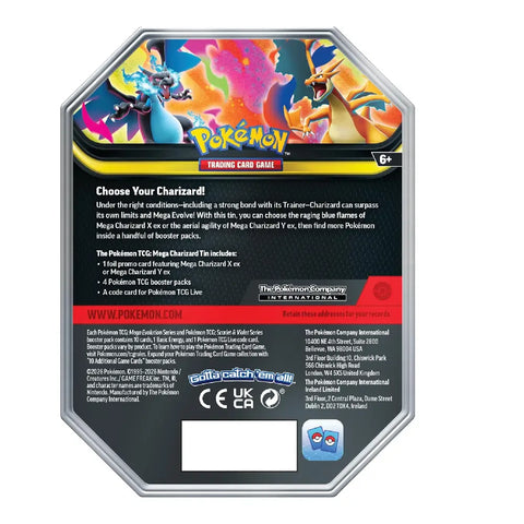 Pokémon trading card game packaging with colorful graphics and text.