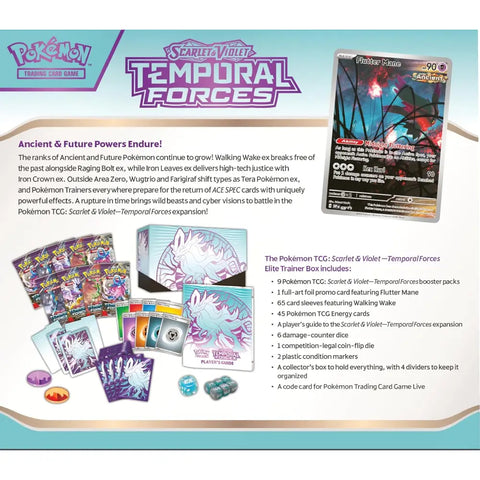 Pokémon TCG Temporal Forces Walking Wake Elite Trainer Box - TCGVault