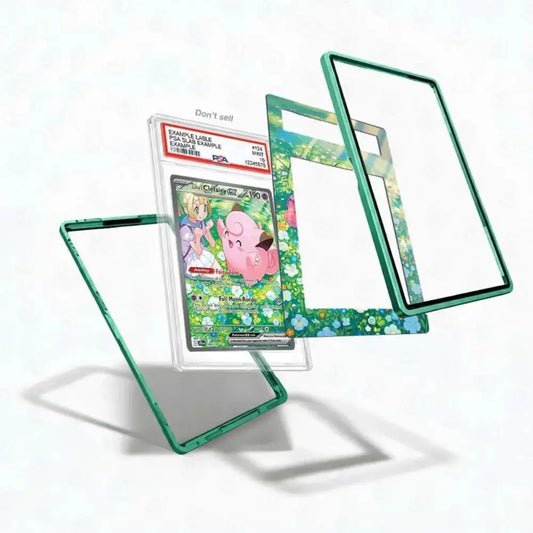 Pokémon trading card with floral design and green borders on a white background