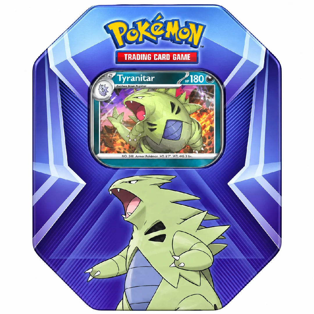 Pokémon TCG Triple Whammy Tin – Tyranitar Collectible Pokémon Cards