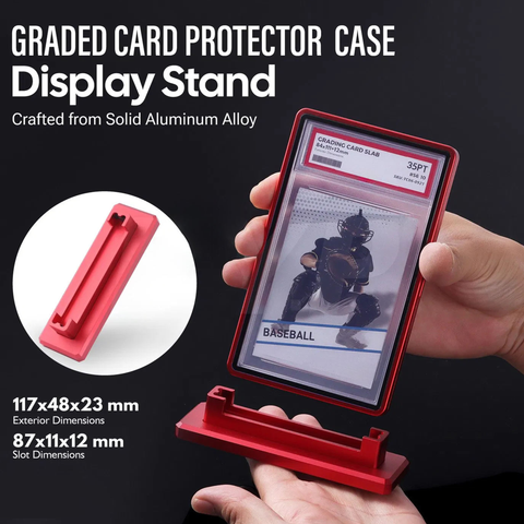Premium Magnetic Metal Display Stand for BGS/TCG Graded Slabs - Sentinel Version - TCGVault