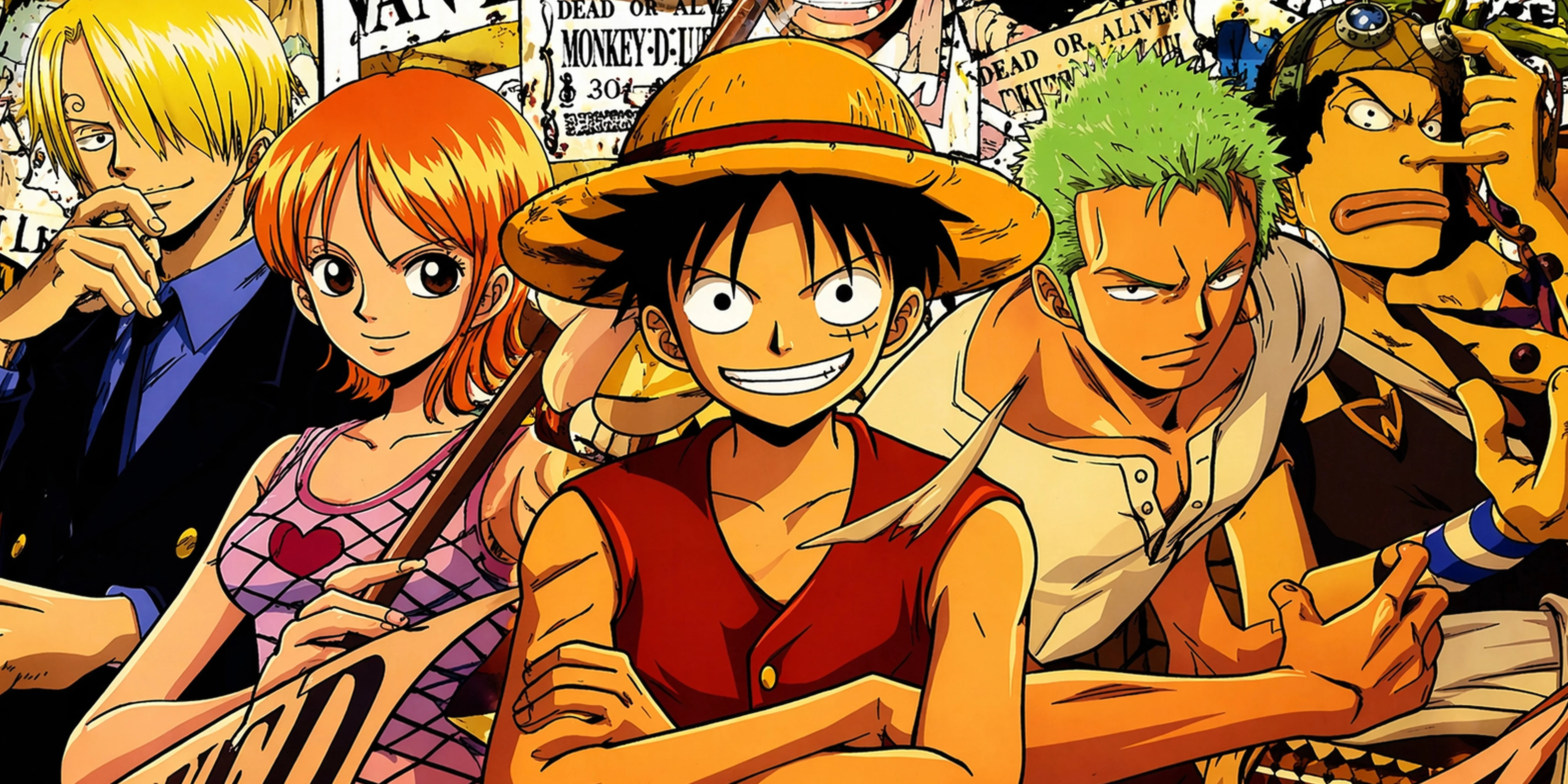 Straw Hat Crew Anime Mouse Pad Wanted Poster Desk Mat XL - TCGVault