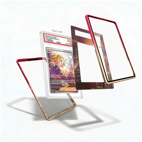 Briar 171/142 Stellar Crown collector display case showcasing the Pokémon TCG card with extended artwork