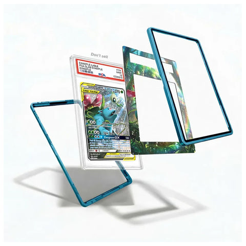 Celebi Venusaur GX SM167 collector display case showcasing the Pokémon Tag Team card with extended artwork
