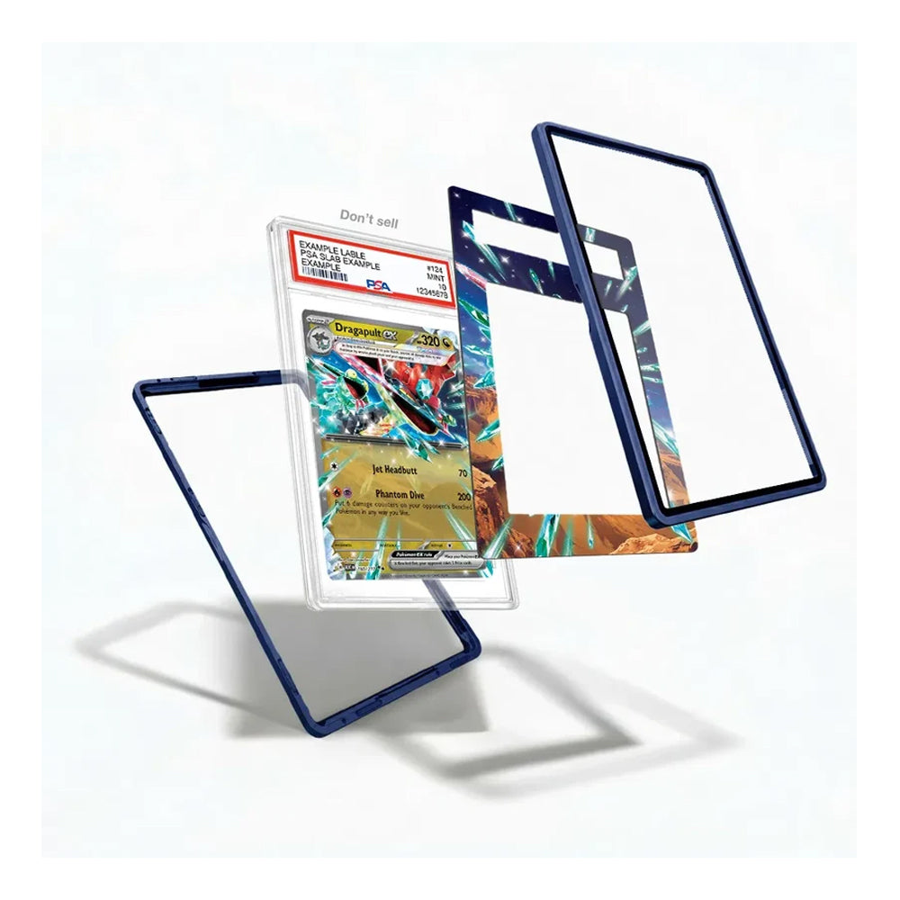 Dragapult ex-inspired extended art display case styled for a Pokémon trading card collection.