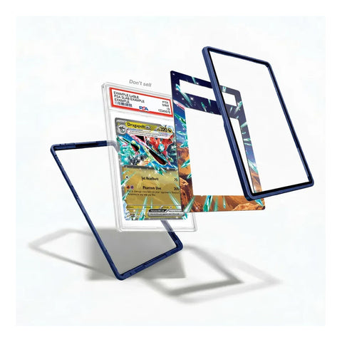 Dragapult ex-inspired extended art display case styled for a Pokémon trading card collection.