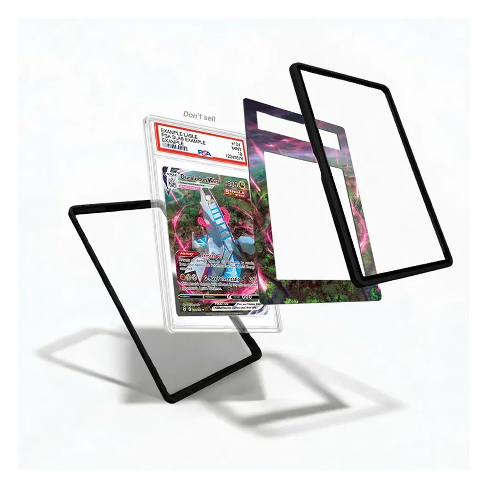 Duraludon VMAX-inspired extended art display case styled for a Pokémon trading card collection.