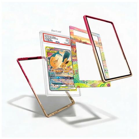Eevee and Snorlax GX SM169-inspired extended art display case styled for a Pokémon trading card collection.